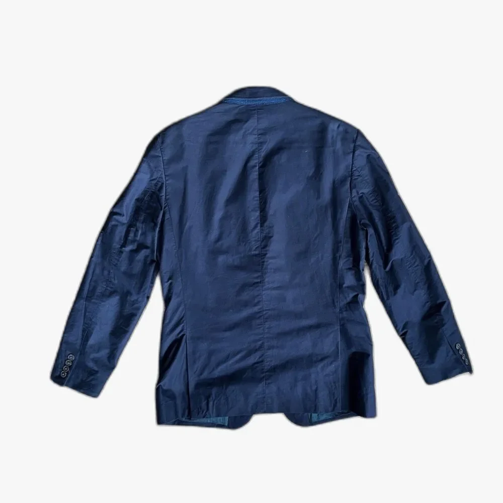 J. Crew Blue Thompson 2 Button Blazer Sports Coat Jacket   Mens Size 42L